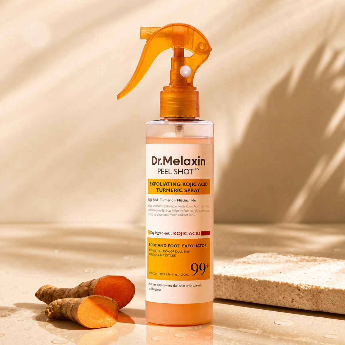 Spray Exfoliante Corporal con Ácido Kójico y Cúrcuma