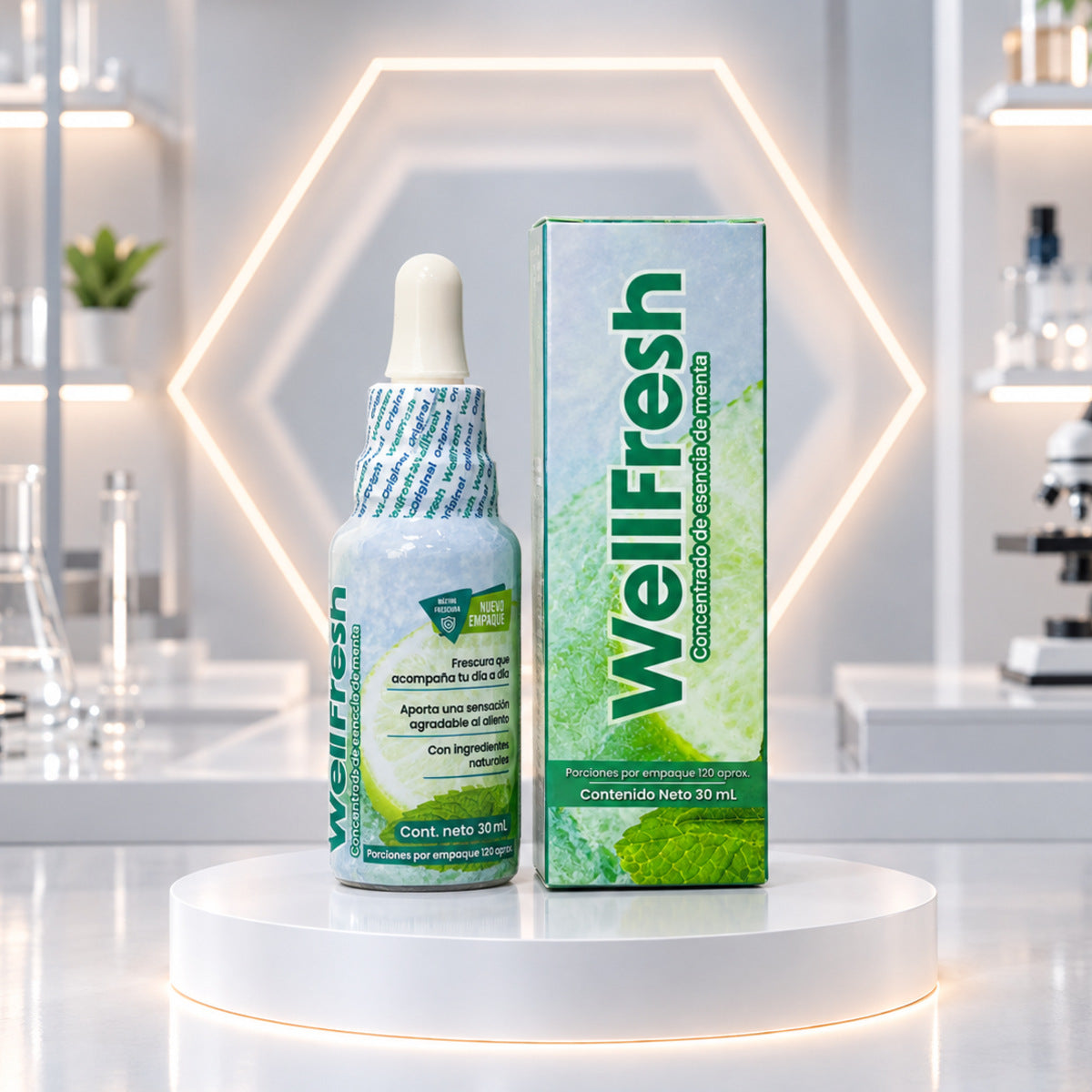 WellFresh · Gotas de Menta para Aliento Fresco (2 frascos)