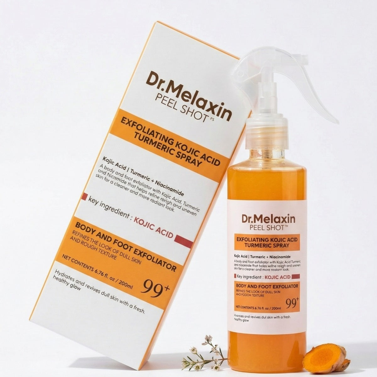 Spray Exfoliante Corporal con Ácido Kójico y Cúrcuma