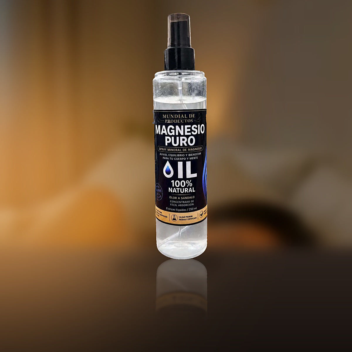 Spray de Magnesio Puro · Alivio Muscular y Descanso (250 ml)